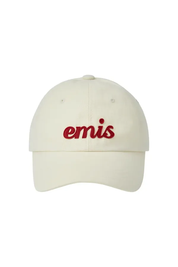 APPLIQUE BALL CAP-CREAM