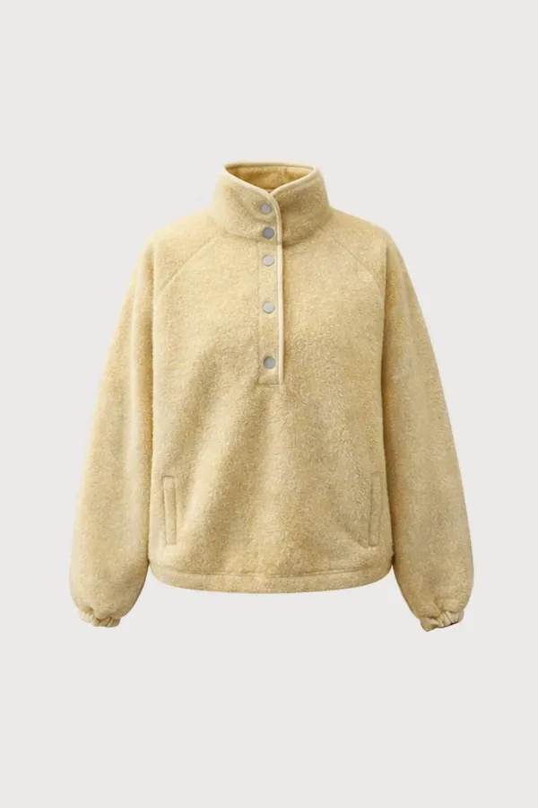 Hug Fleece Jumper (Butter / Brown)