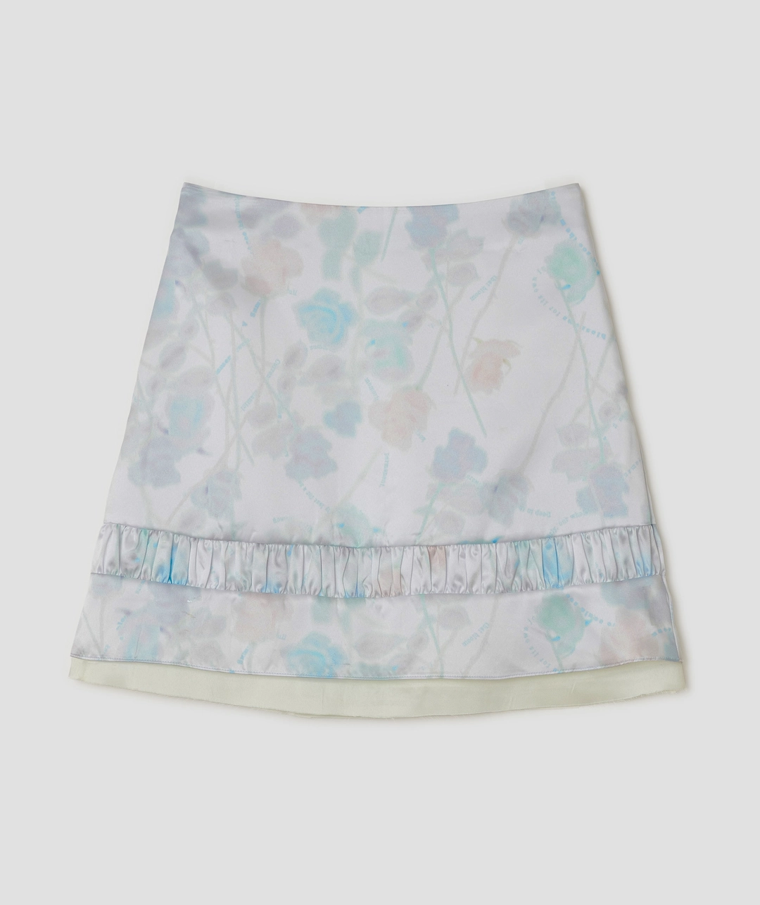 타입서비스 Hazy Petal Shirred Skirt [White] 상품 이미지 1