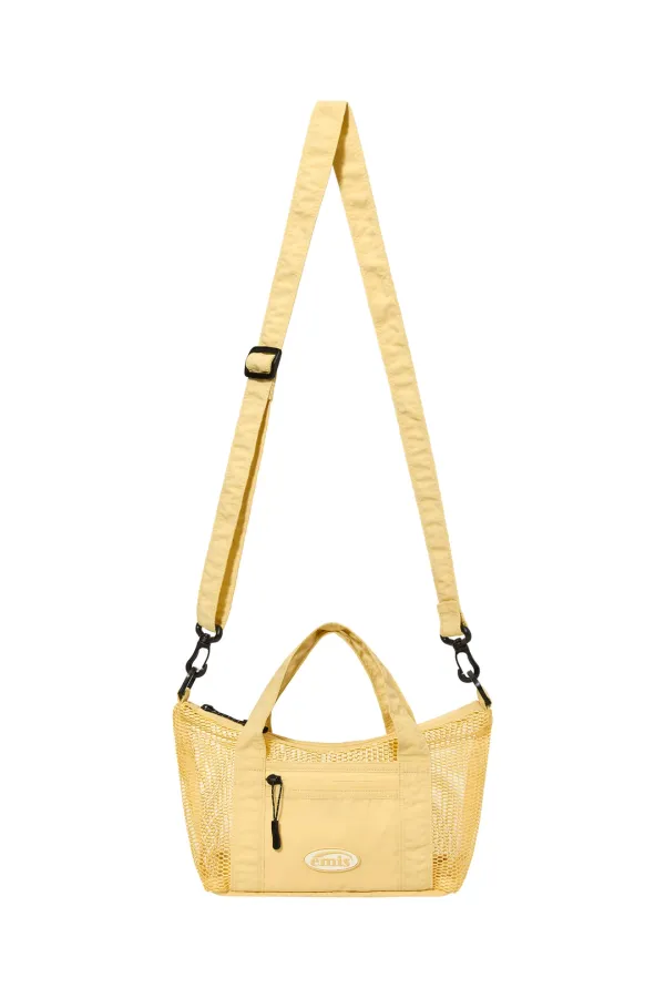 MESH CROSSBODY BAG-YELLOW