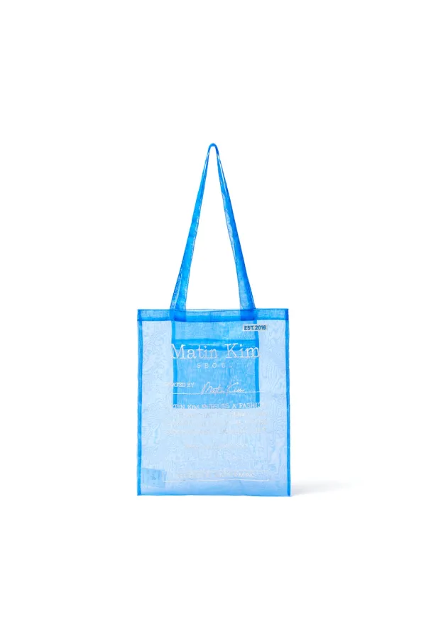 ORGANZA ECOBAG IN BLUE