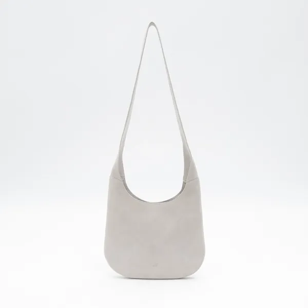 (B-2469)SUEDE ROUND DRAPE BAG