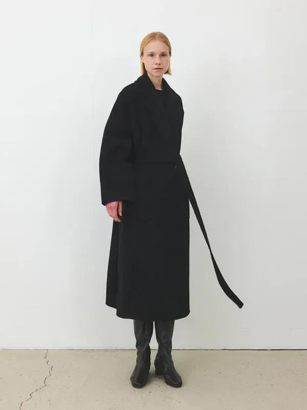 TFF CASHMERE LARGO HAND MADE COAT [PREMIUM]_BLACK