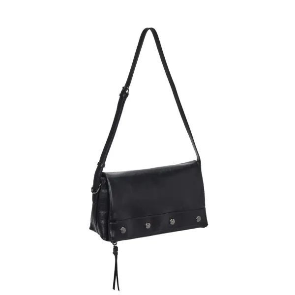 Perfec Button Up Flap Cross S (퍼펙 버튼 업 플랩 크로스 스몰) Black