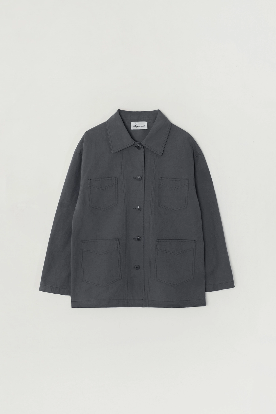 세이지먼트 WELT COTTON WORK JACKET_WASHED NAVY 상품 이미지 1