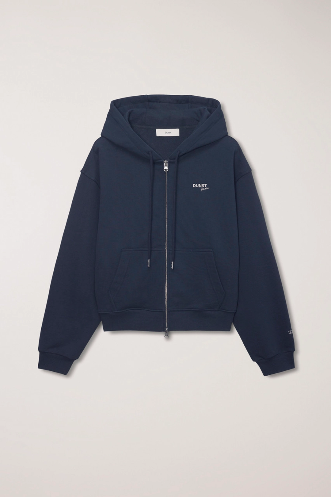 던스트 UNISEX CROPPED ZIP-UP HOODIE NAVY_UDTS6A101N2 상품 이미지 1