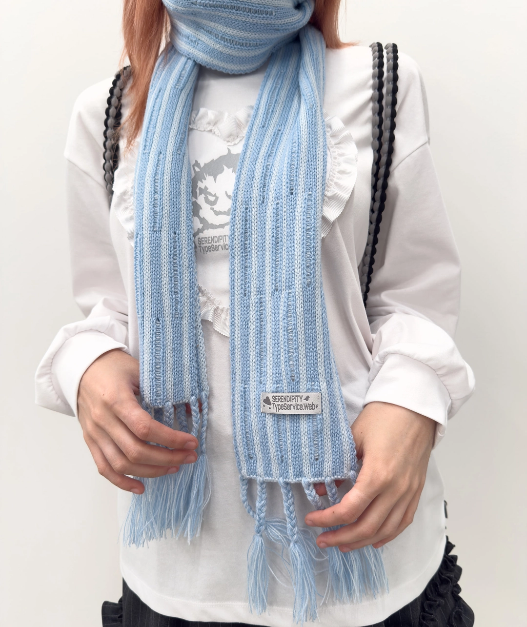 타입서비스 Ribbed Tail Muffler [Sky Blue] 상품 이미지 2