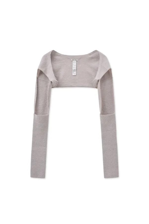 BOLERO KNIT MUFFLER IN LIGHT BEIGE