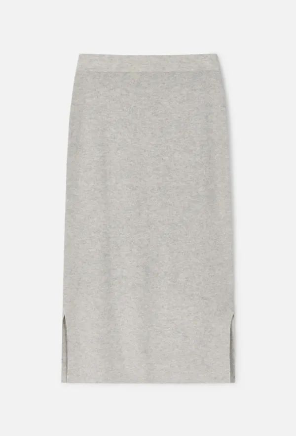 Cashmere Pocket Knit Skirt (Gray)