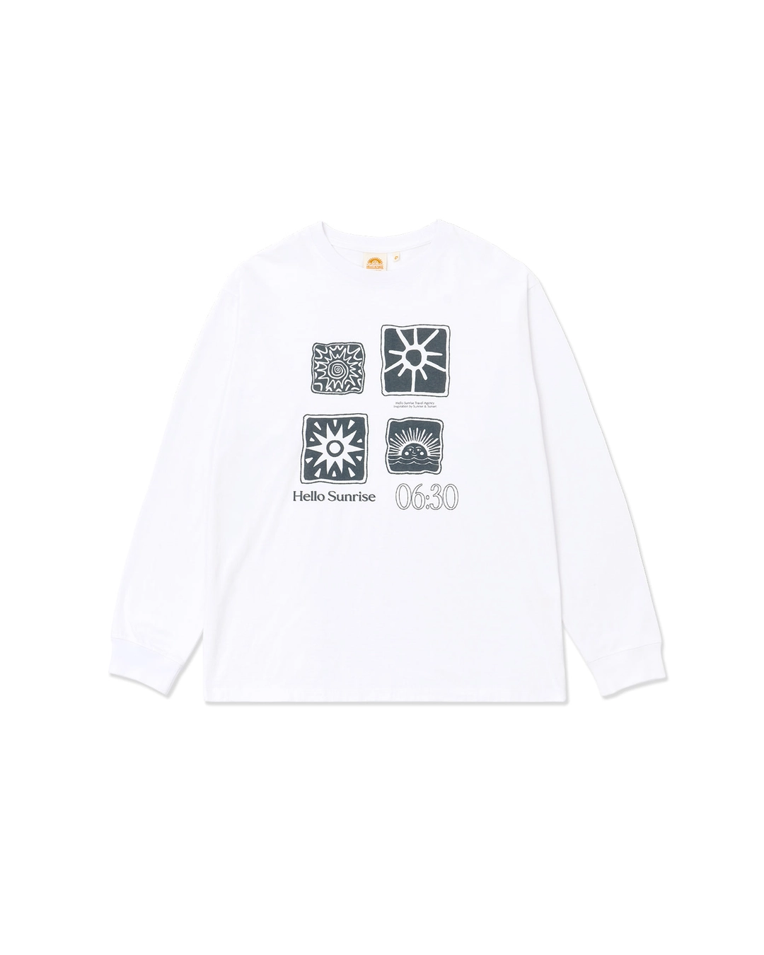 헬로선라이즈 Sun Stamp L/S Tee_White 상품 이미지 2
