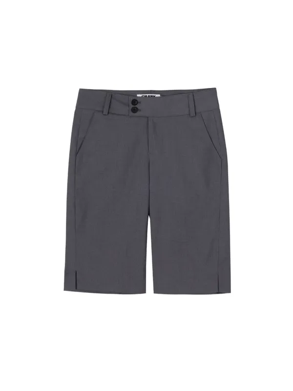 LOW WAIST CAPRI SLACKS_GREY