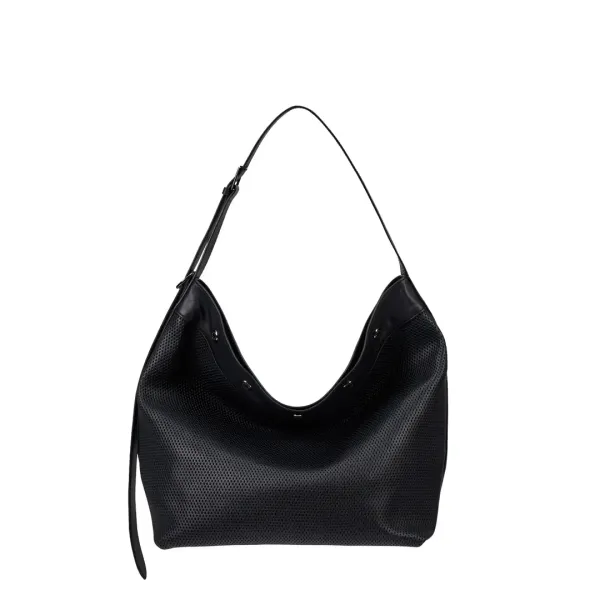 [아울렛] Perfec Button Up Net Hobo L (퍼펙 버튼 업 네트 호보 라지) Black