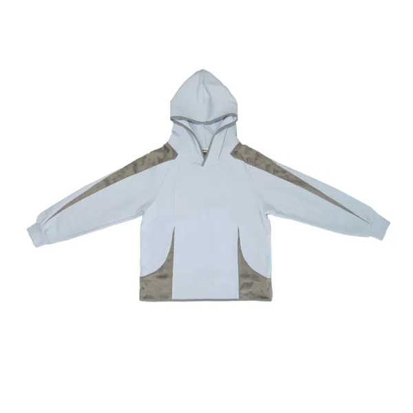 AW25 SOLITARY WALKER HOODIE (LIGHT BLUE/FOSSIL)