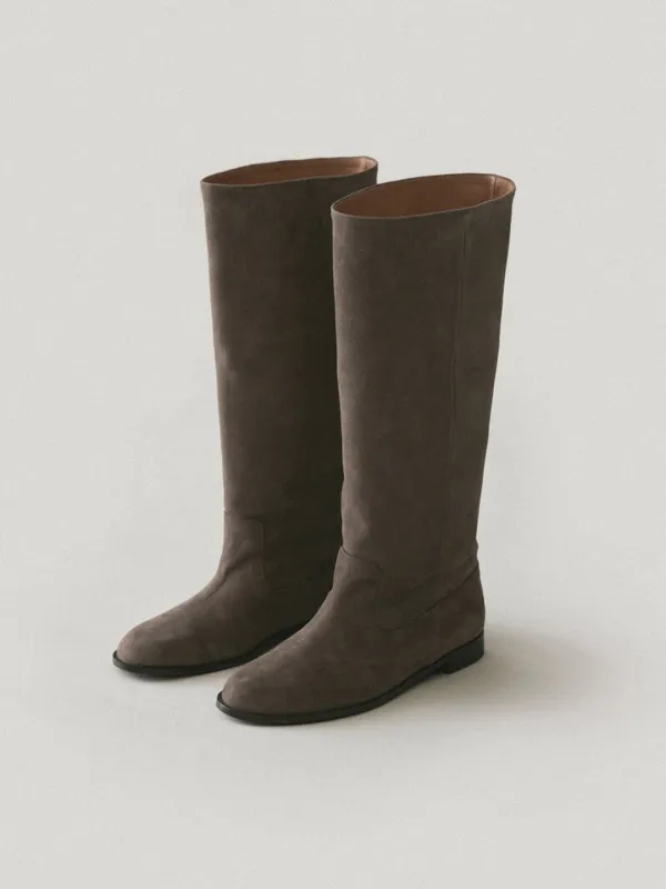 Holmes Knee Boots Taupe