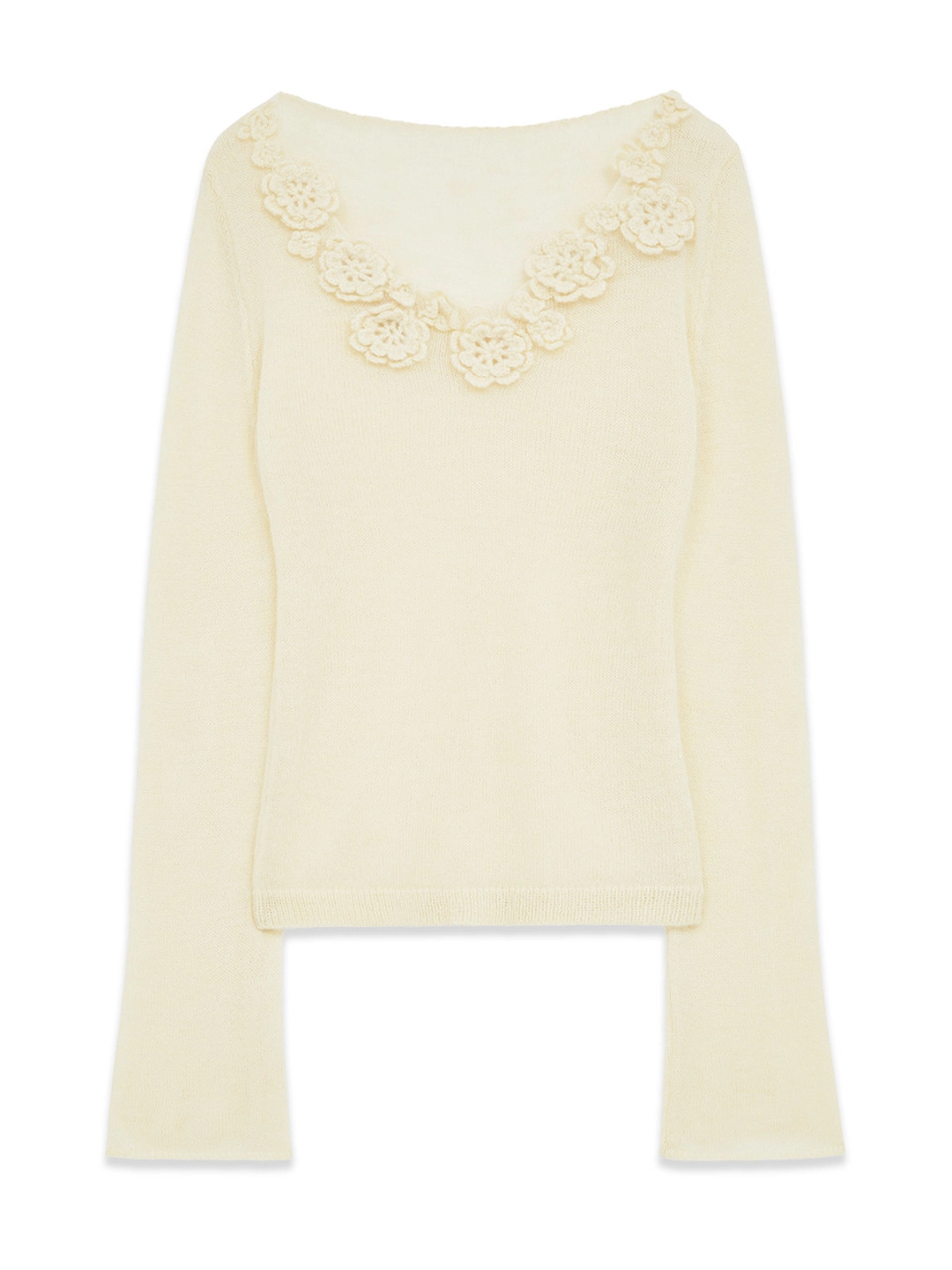 마가린핑거스 [10/13 예약 발송] [리오더] CORSAGE MIX PULLOVER (CREAM) 상품 이미지 2