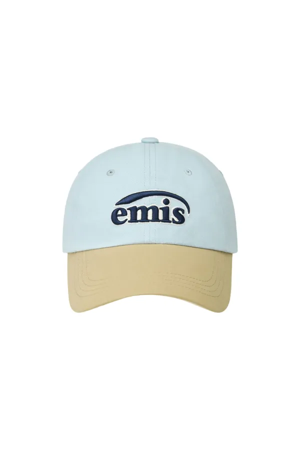 DUO LOGO TWO TONE BALL CAP-PASTEL BLUE