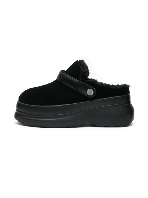 CHUNKY MUSTANG BLOAFER IN BLACK