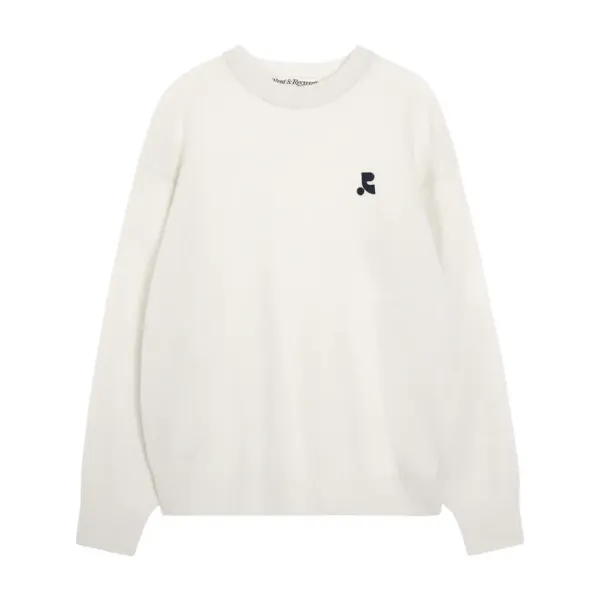 LOGO CREW NECK SWEATER - IVORY