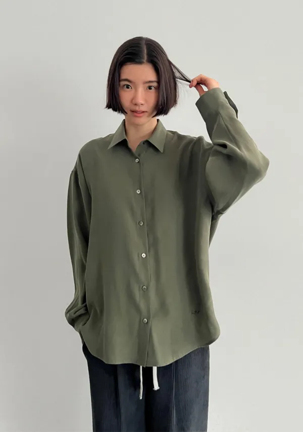CUPRO SHIRT_OLIVE