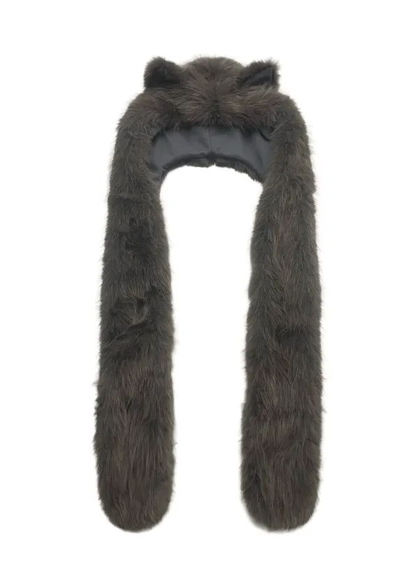 CRYING KITTY MUFFLER [DARK GREY]
