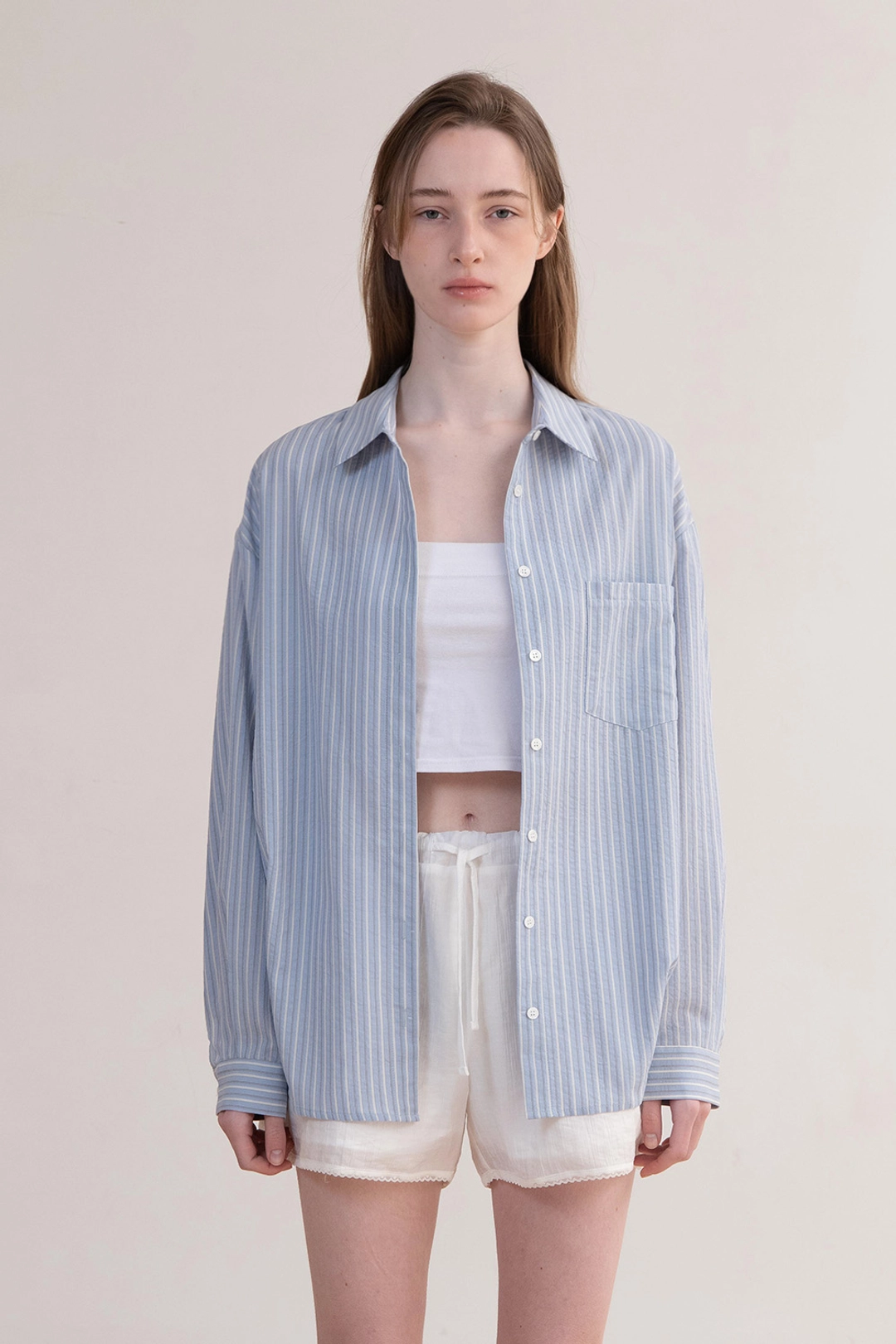 오브오브 Loe Stripe Shirts_Blue 상품 이미지 2
