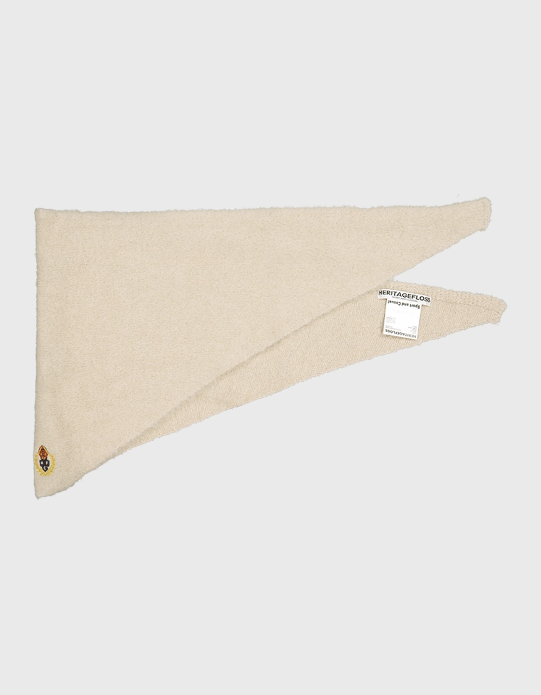 헤리티지플로스 CREST ALPACA KNIT SCARF / Ivory 상품 이미지 2