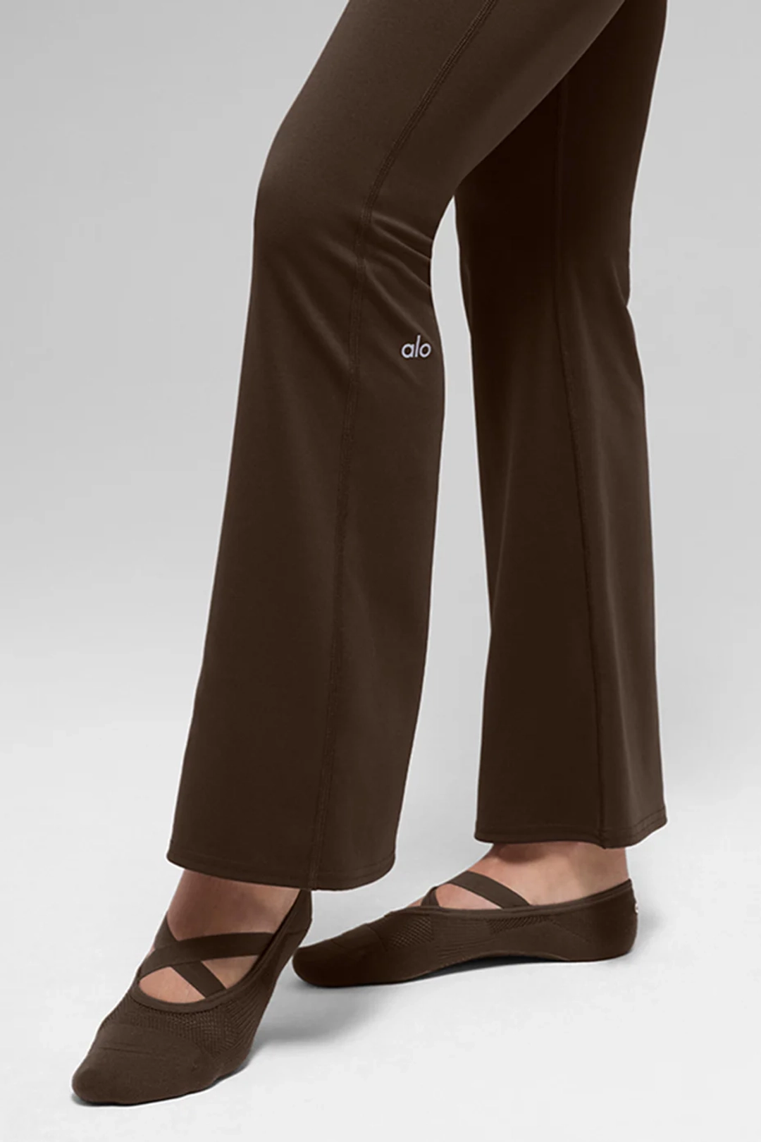 알로요가 Women's Pivot Barre Sock - Espresso 상품 이미지 2