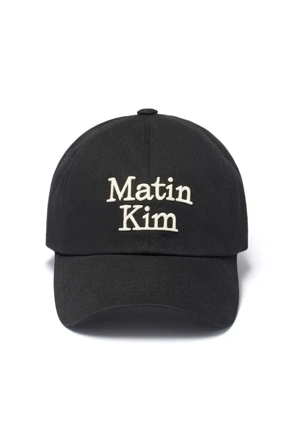 MATIN VOLUME LOGO BALL CAP IN BLACK