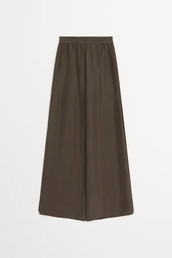 Shou Back Tuck Easy Pants brown