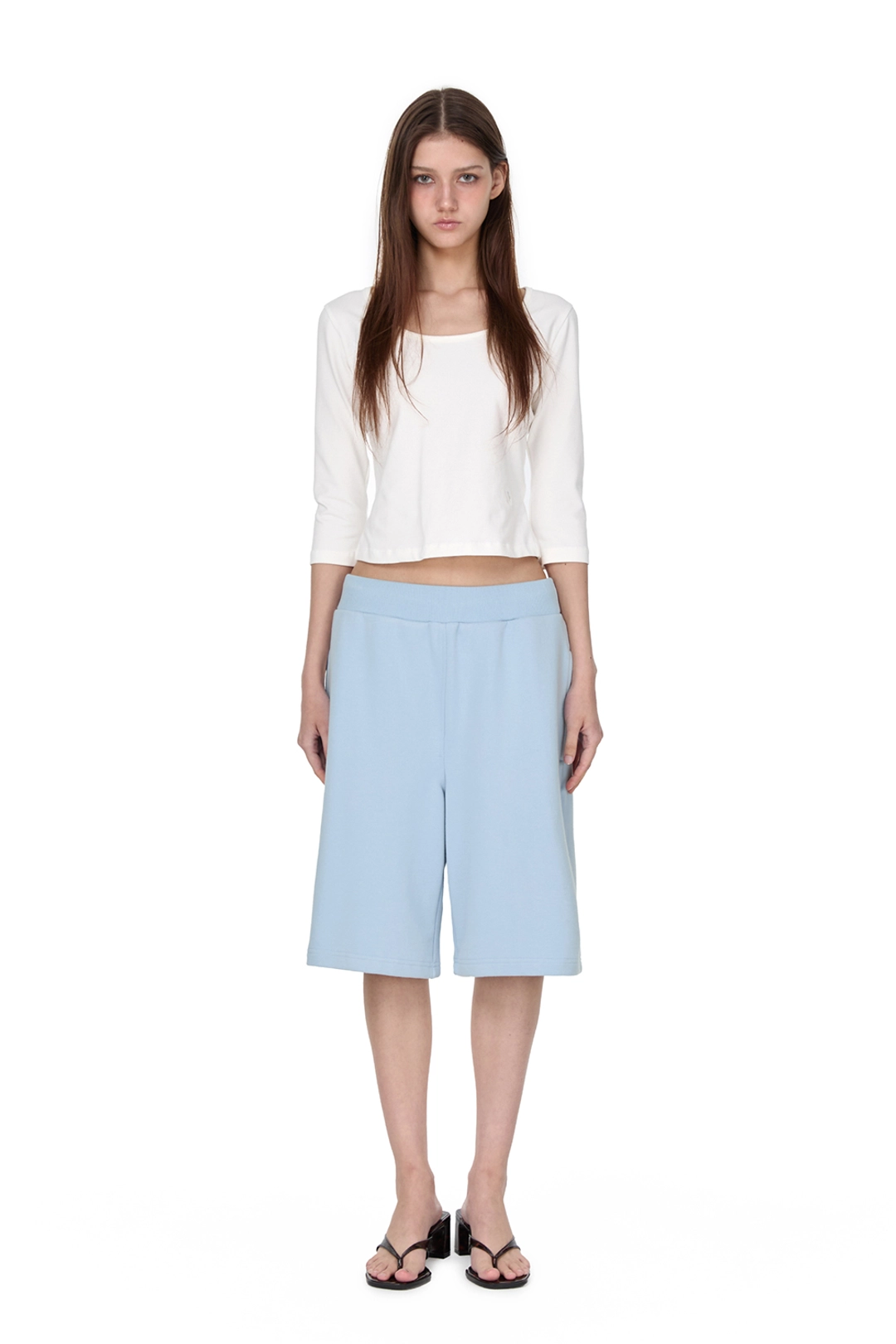 썬번프로젝트 BURMUDA SWEAT PANTS, SKY BLUE 상품 이미지 2