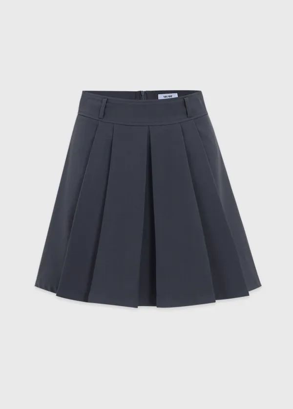  [25-36]  Elya Pleats Mini Skirt  엘야 플리츠 미니 스커트 (봄-여름-가을-오피스룩-출근룩-데일리룩-데이트룩-긱시크룩-페미닌-시즌리스-심플-플리츠-자체제작) 