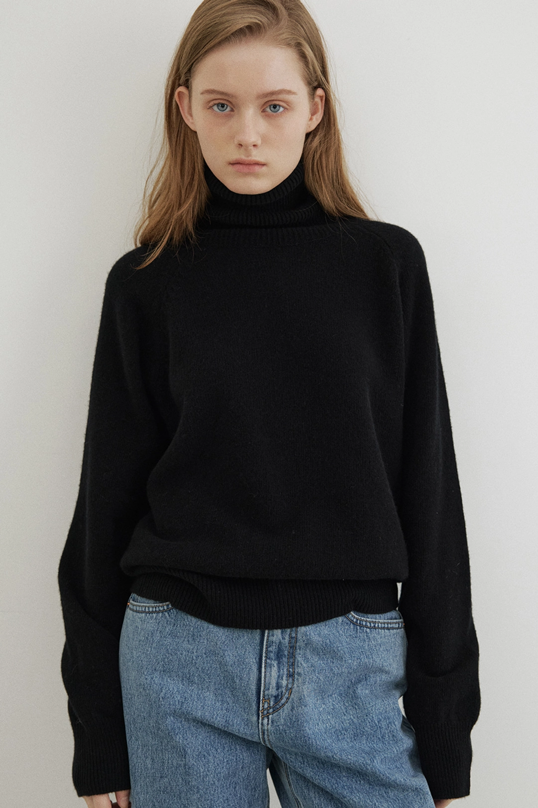 블랭크공삼 cashmere blended turtleneck (black) 상품 이미지 3