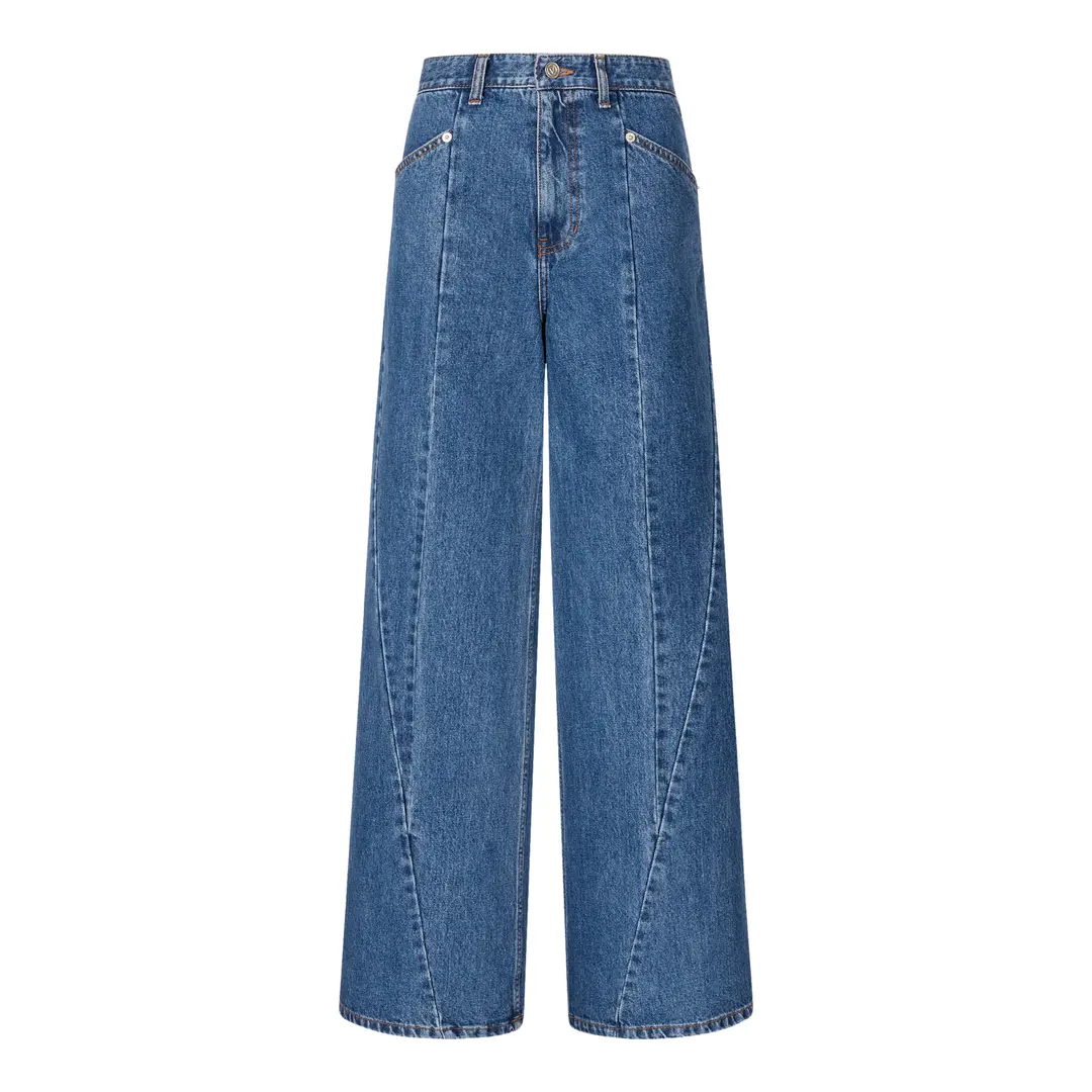 분크 Orbit Wide Denim Pants (오르빗 와이드 데님 팬츠) Blue 상품 이미지 1