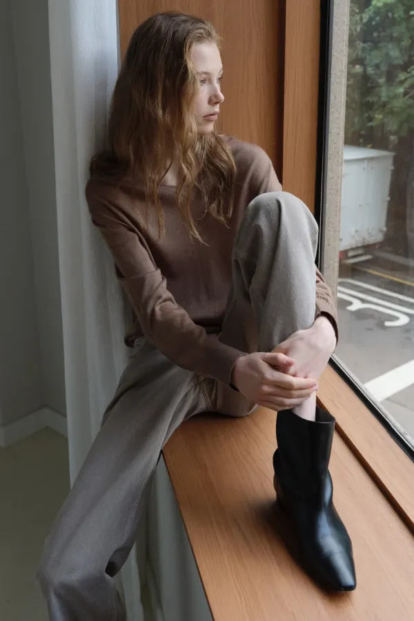 CALIK 포시즌 다이드 팬츠