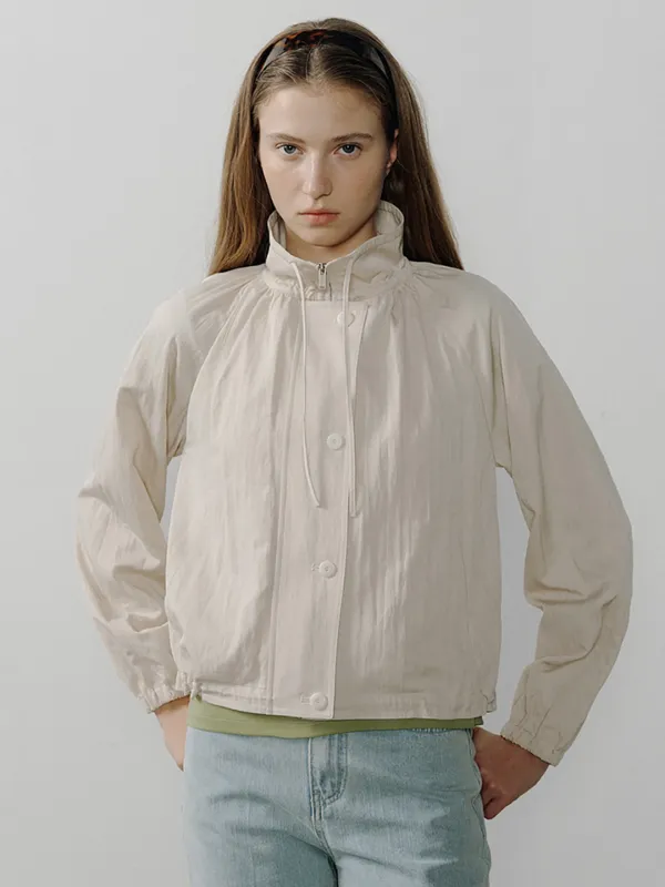 ANNE SHIRRING BLOUSON_BEIGE