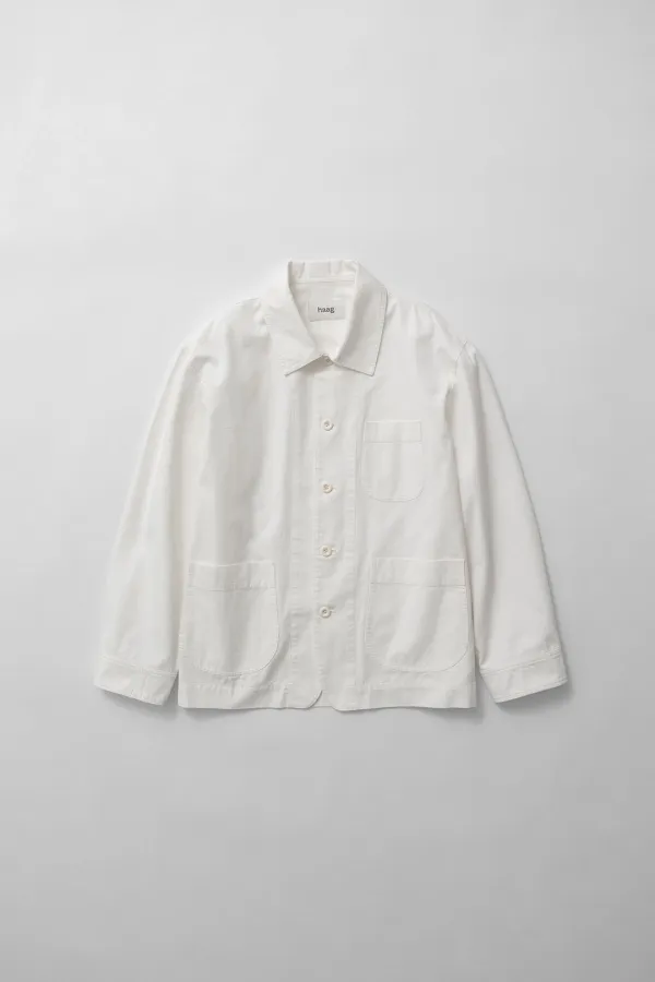 a shirt jacket (white)