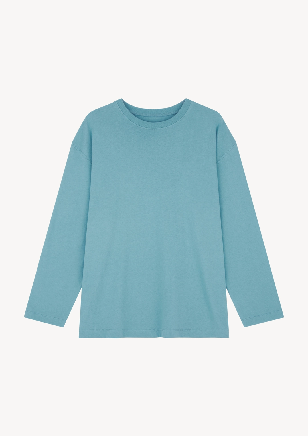 문달 Eliot R-Neck T-shirt in Turquoise Blue 상품 이미지 1