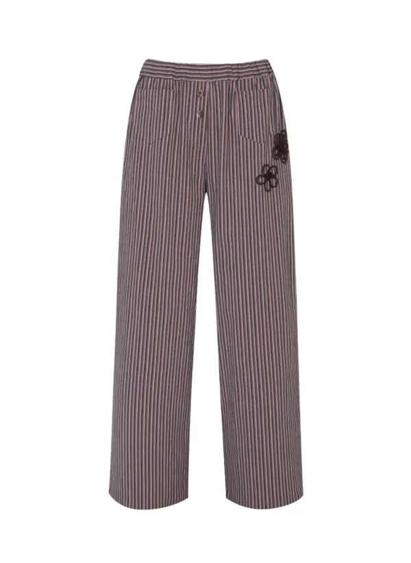 Vacation Stripe Pants (Purple)