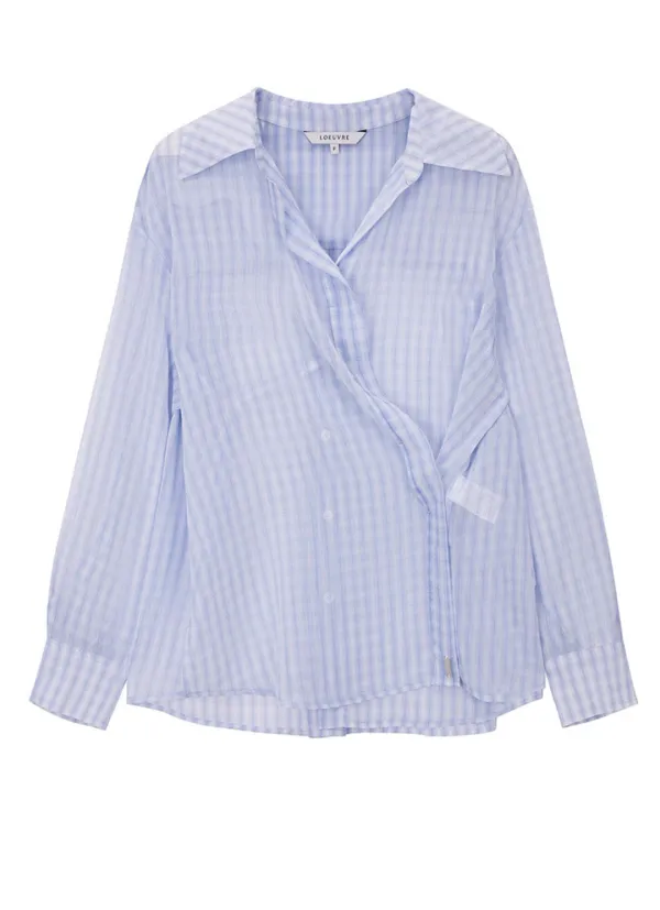 Open-collar cross oversized Shirt SW5XB719-28