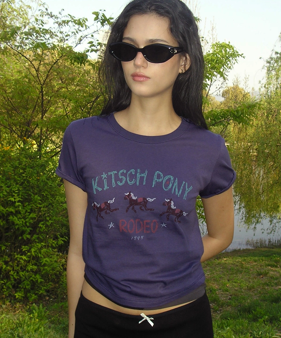 비터셀즈 Kitsch Pony Tee-Purple 상품 이미지 2