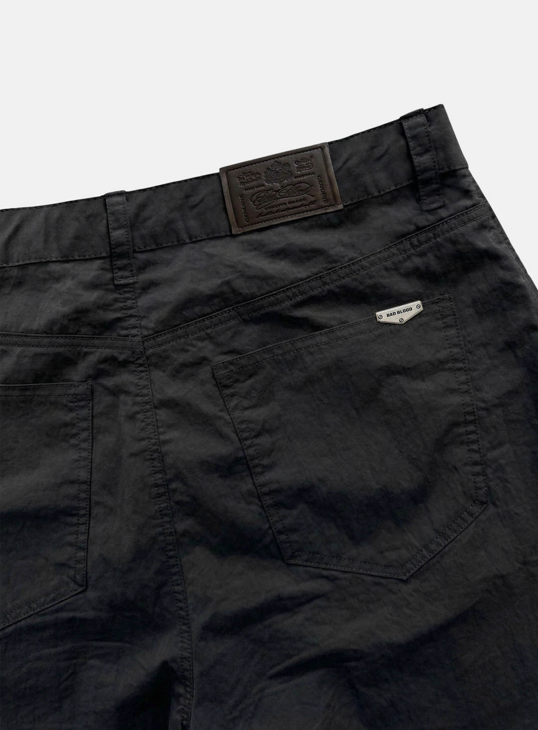 배드블러드 [w-pts26-087] Contour Lightweight Curved Fit Pants - Black 상품 이미지 3