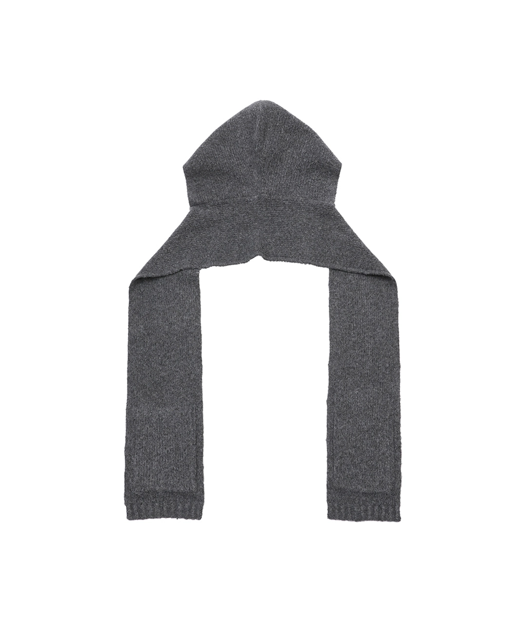 미세키서울 Hoodie pocket knit muffler CHARCOAL 상품 이미지 3