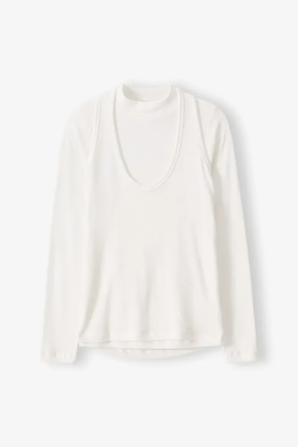 Dual Halter Tee (Ivory)