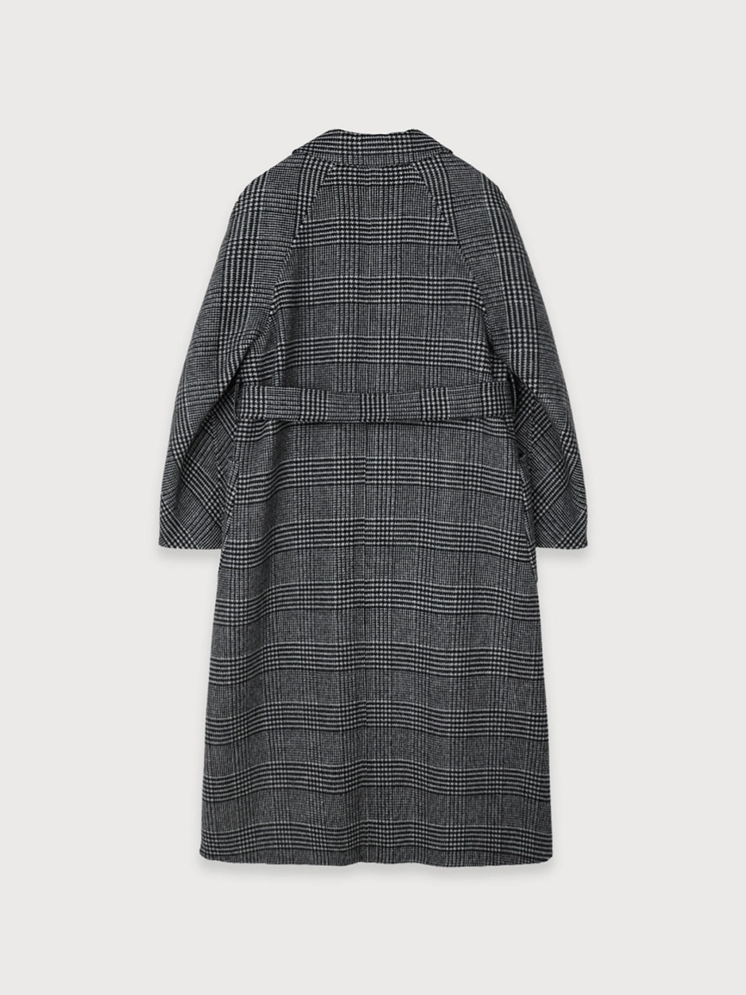 뮤제 [REFURB] MAGOT Reversible Merino Wool Handmade Coat_Black Check 상품 이미지 2