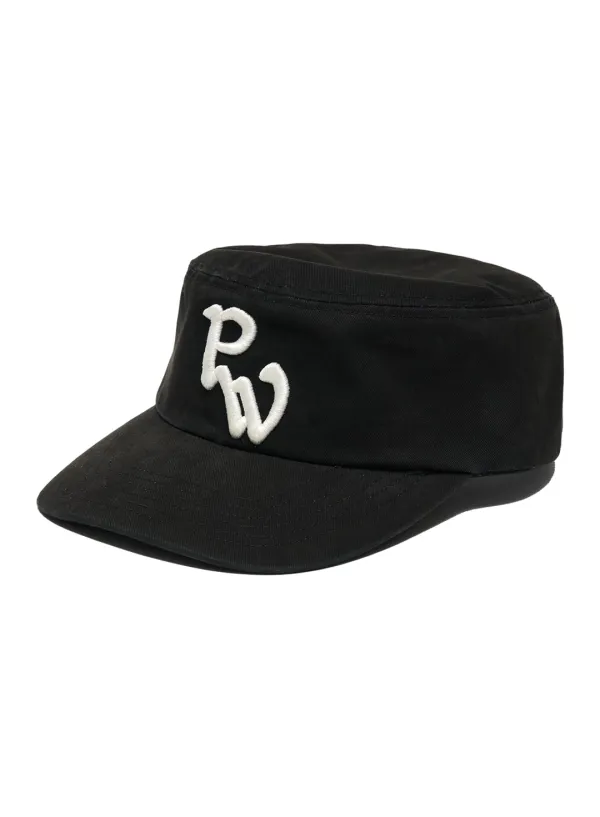 [WOMEN] PW SYMBOL PILLBOX CAP_BLACK