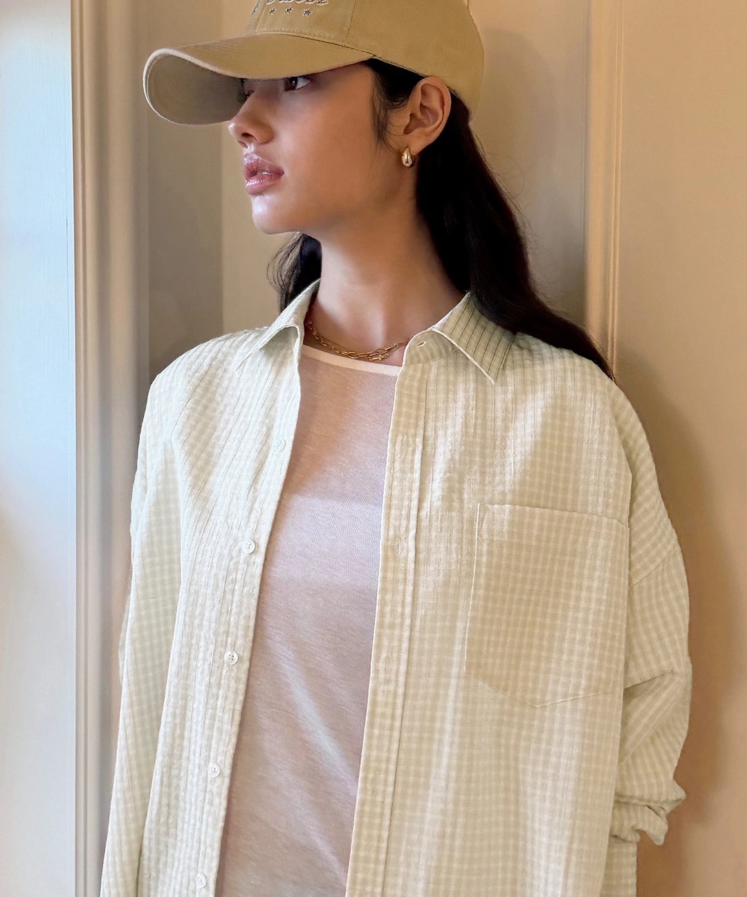 비터셀즈 Hattie Check Shirt-Yellow 상품 이미지 2
