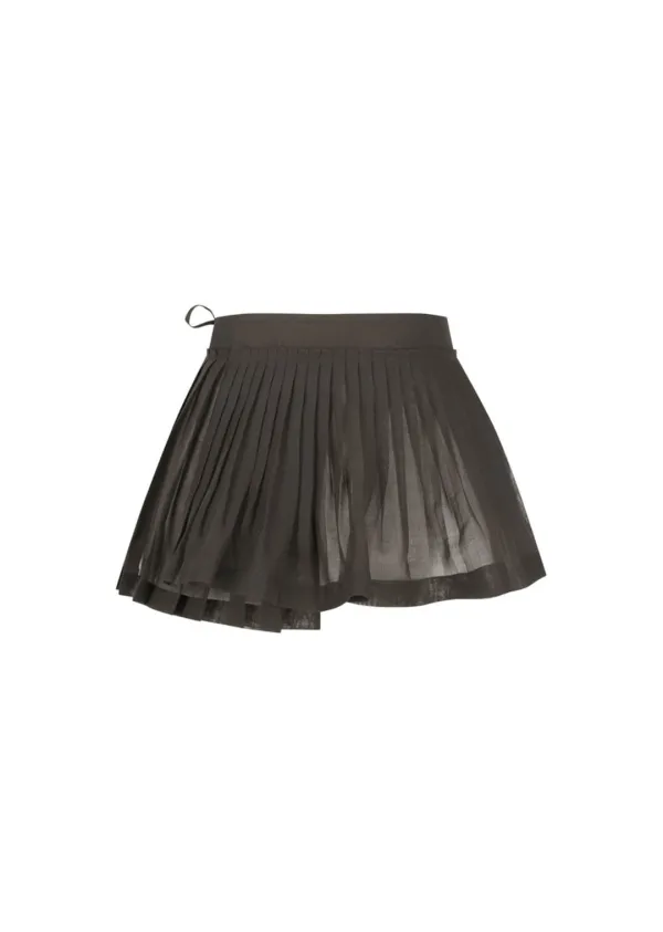 Pleated Belt, Brown