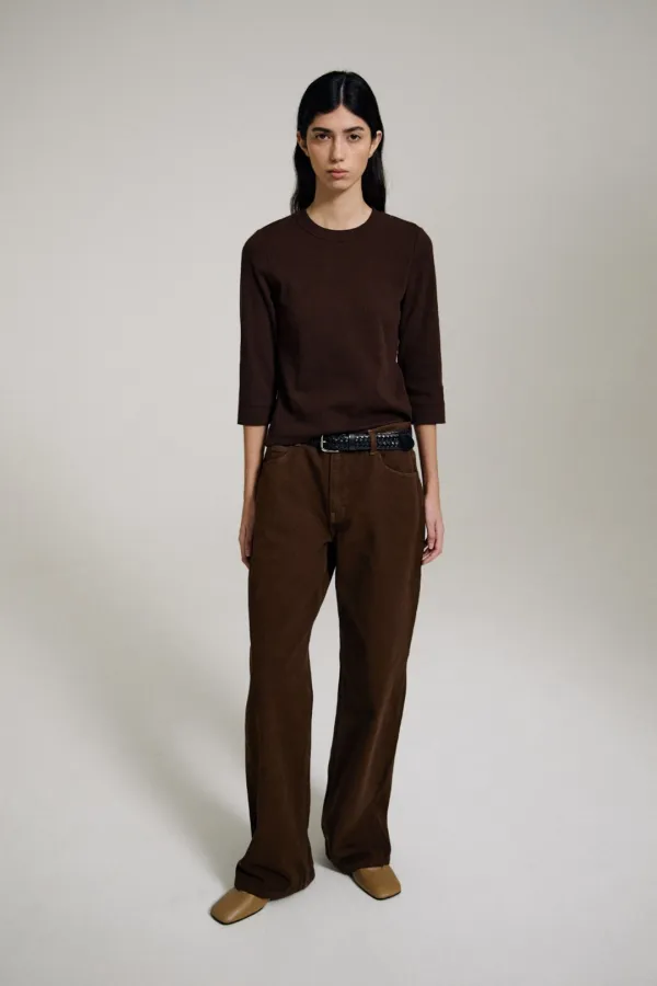 Cavel Slim Lib Tee (Brown)