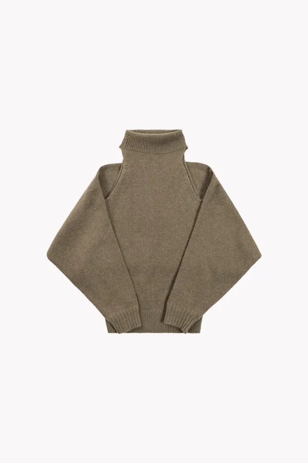 Ovia Bolero Cardigan Set (Khaki Brown)