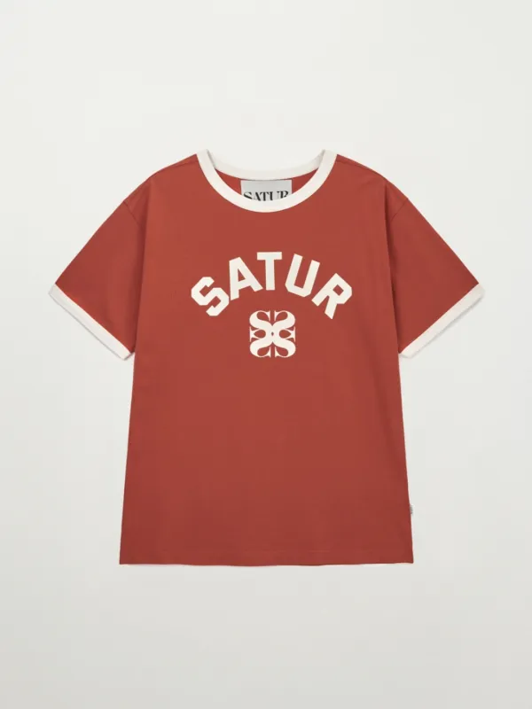 [RIIZE\'s Pick] Arch Logo Ringer T-Shirt - Red
